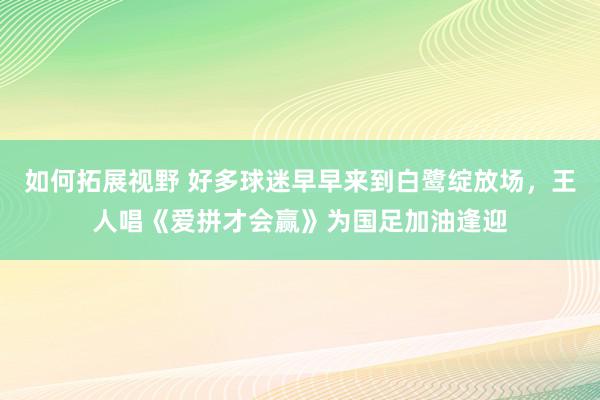 如何拓展视野 好多球迷早早来到白鹭绽放场，王人唱《爱拼才会赢》为国足加油逢迎