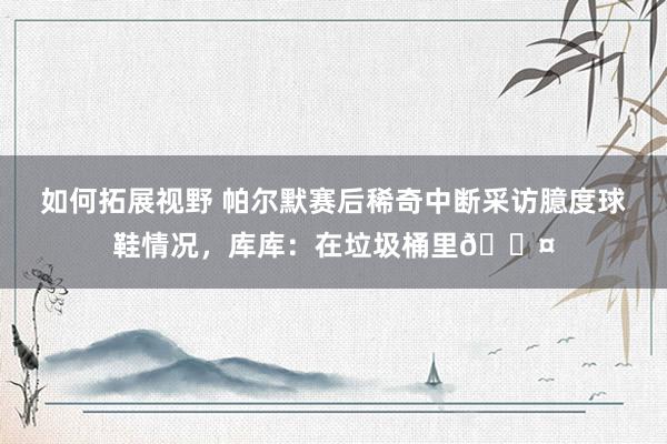 如何拓展视野 帕尔默赛后稀奇中断采访臆度球鞋情况，库库：在垃圾桶里😤