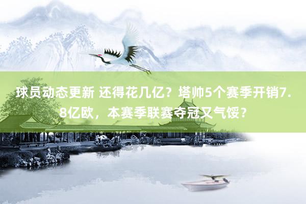 球员动态更新 还得花几亿？塔帅5个赛季开销7.8亿欧，本赛季联赛夺冠又气馁？