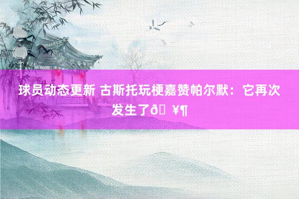 球员动态更新 古斯托玩梗嘉赞帕尔默：它再次发生了🥶