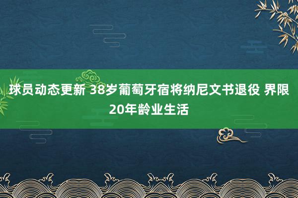 球员动态更新 38岁葡萄牙宿将纳尼文书退役 界限20年龄业生活